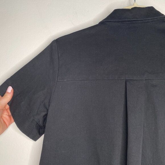 FRANK & OAK Black Button Up Mini Dress | Size: S - Picture 6 of 6